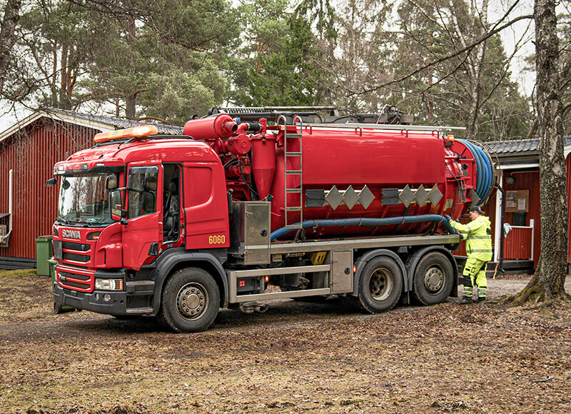 Sug och spolbilsförare