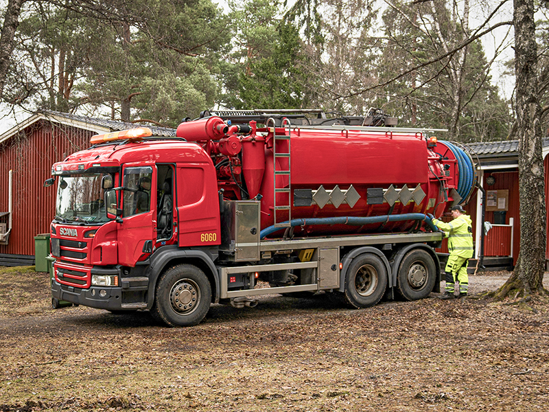 Sug och spolbilsförare